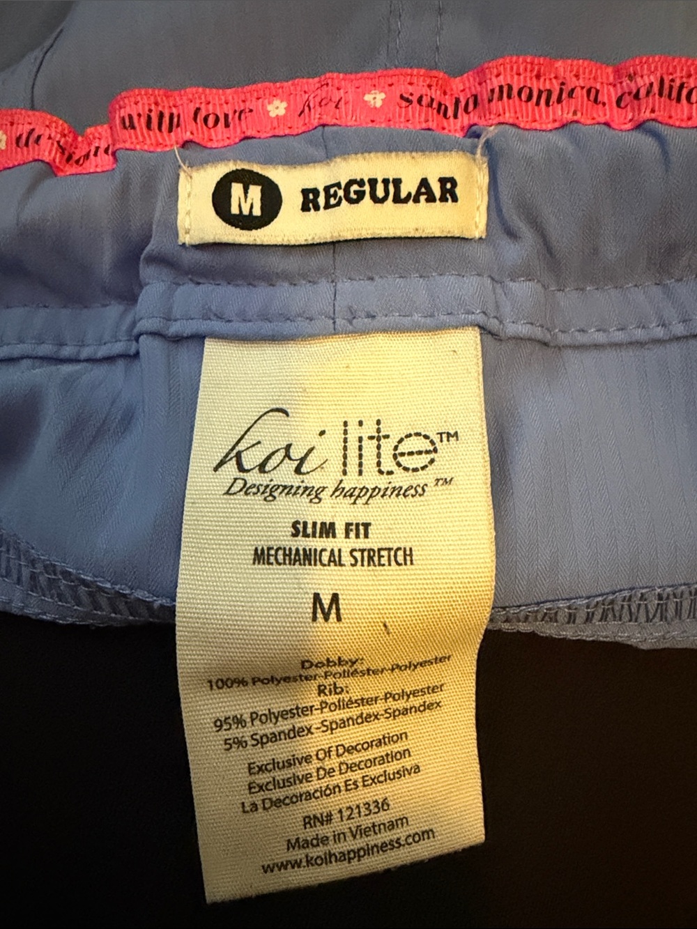 Koi lite 
Size medium regular slim fit scrub pants